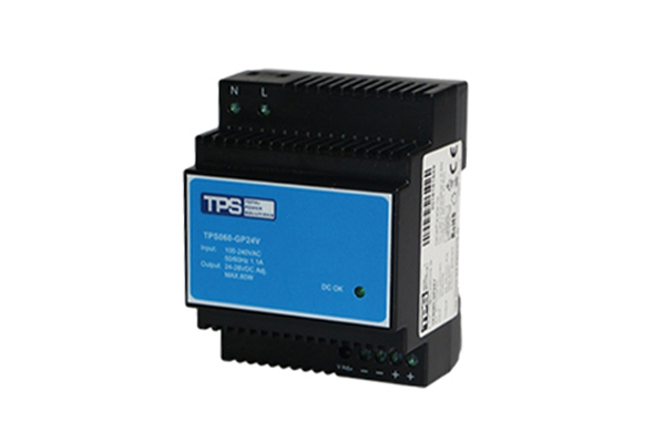 How does Din-Rail Power Supply convert the input power into the required DC or AC power?