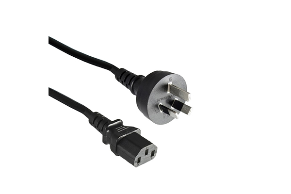 AC Power Cord IEC60320-C13-AUS-Black-Straight