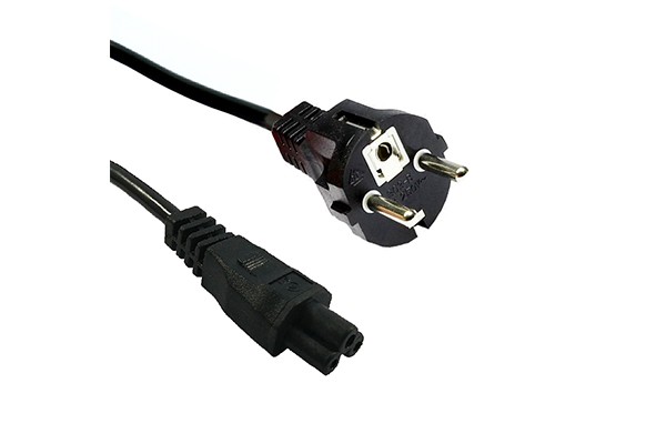 AC Power Cord IEC60320-C5-EU-Black-Straight