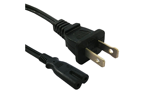 AC Power Cord IEC60320-C7-US-Black-Straight