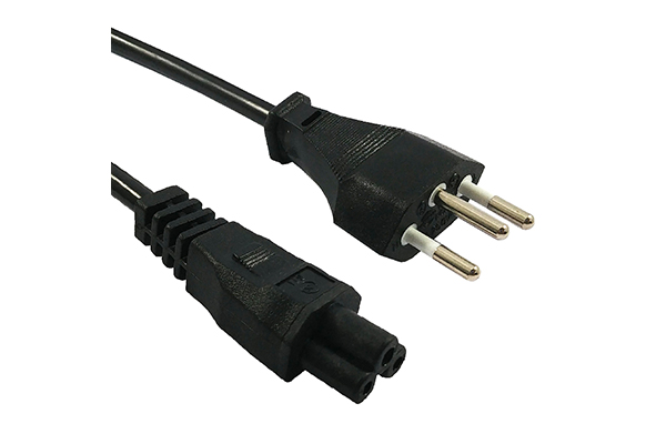 AC Power Cord IEC60320-C5-CH-Black-Straight