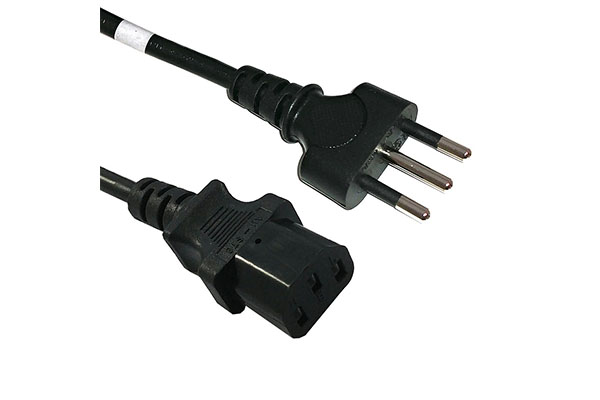 AC Power Cord IEC60320-C13-IT-BLACK-STRAIGHT